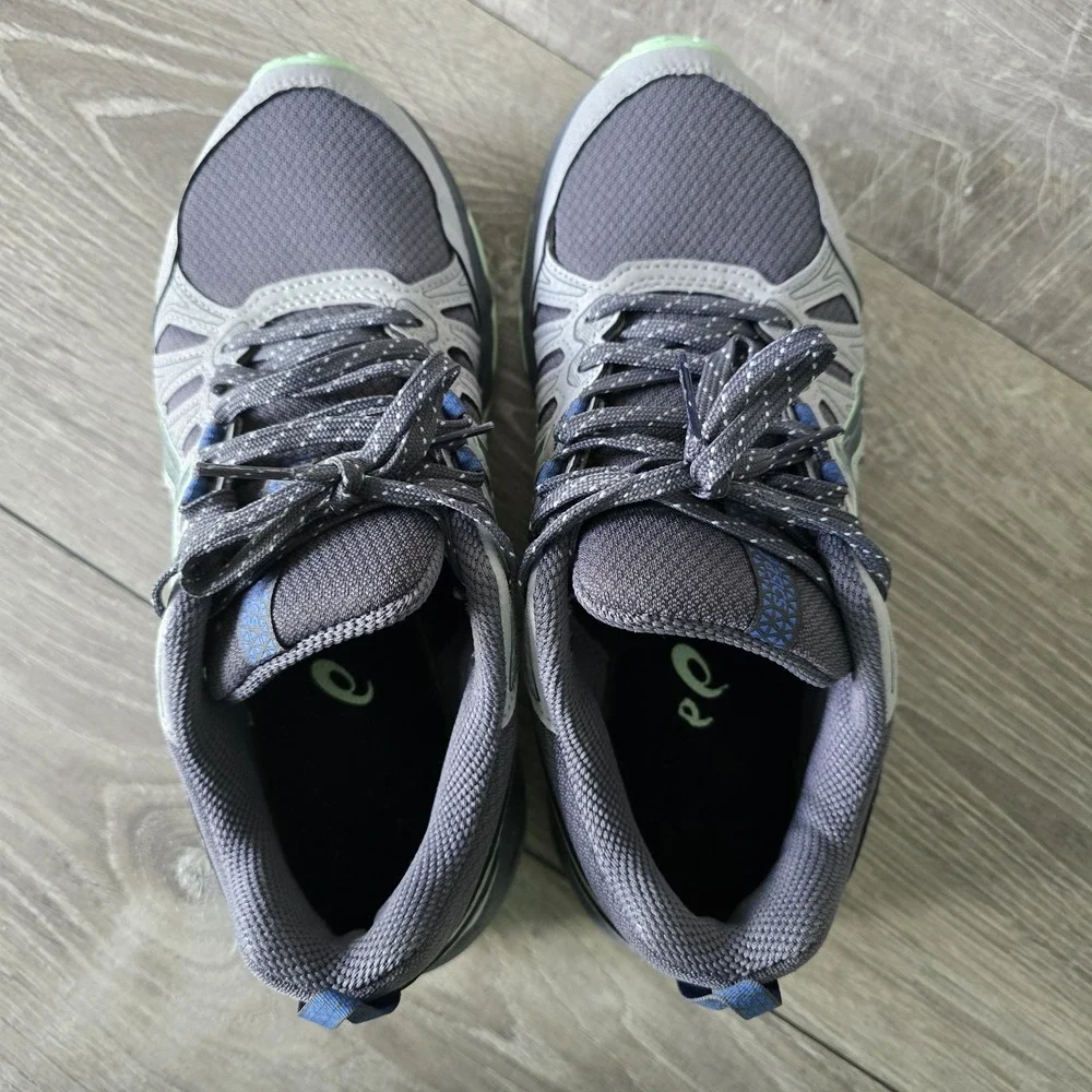 ASICS GEL-Venture 7 Trail Running Shoes Womens 7 WIDE Grey Hiking Sneaker